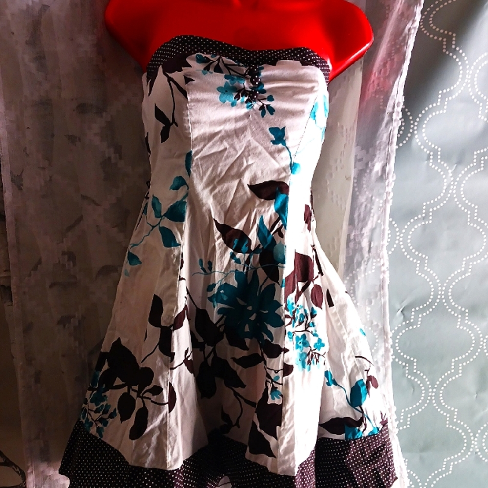 Tube Top Vintage Style Summer Dress Size Small Juniors